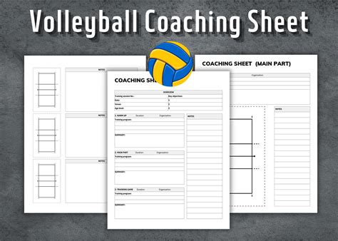 Volleyball Coaching Printables